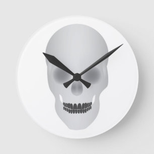 Horloge Ronde Crâne