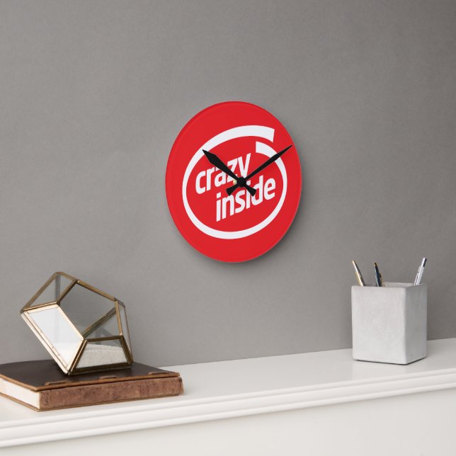 Horloge Ronde Crazy inside (Bureau)