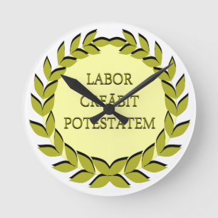 HORLOGE RONDE CREĀBIT DE TRAVAIL POTESTĀTEM