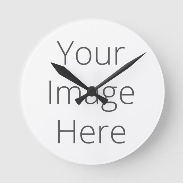 Horloge Ronde Créer votre propre support (Recto)