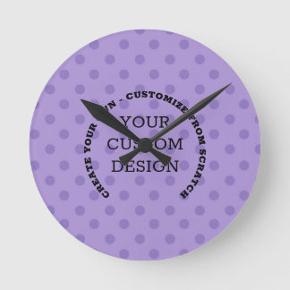 Horloge Ronde Créez votre propre conception personnalisée