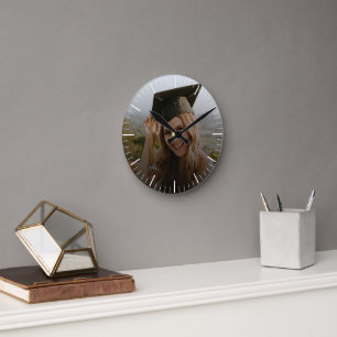 Horloge Ronde Créez Votre Propre Photo De Diplômé Personnalisée