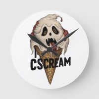 Crème glacée fantôme éffrayante "I CSCREAM"