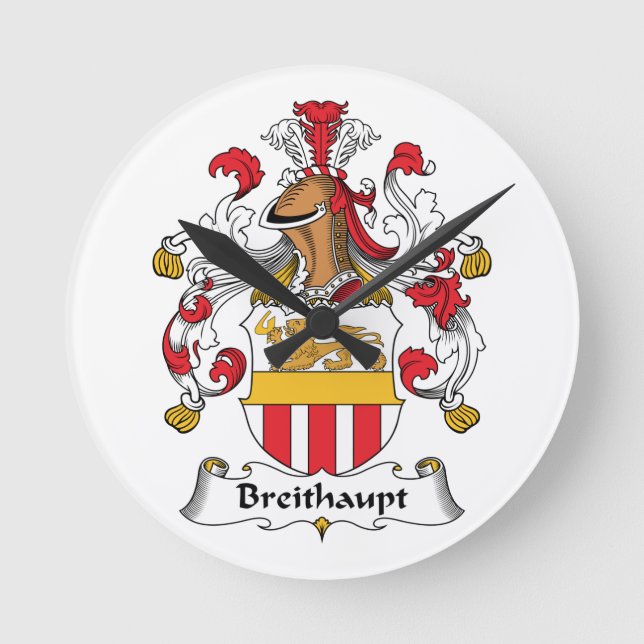 Horloge Ronde Crête de famille de Breithaupt (Recto)
