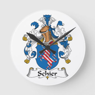 Horloge Ronde Crête de famille de Schier
