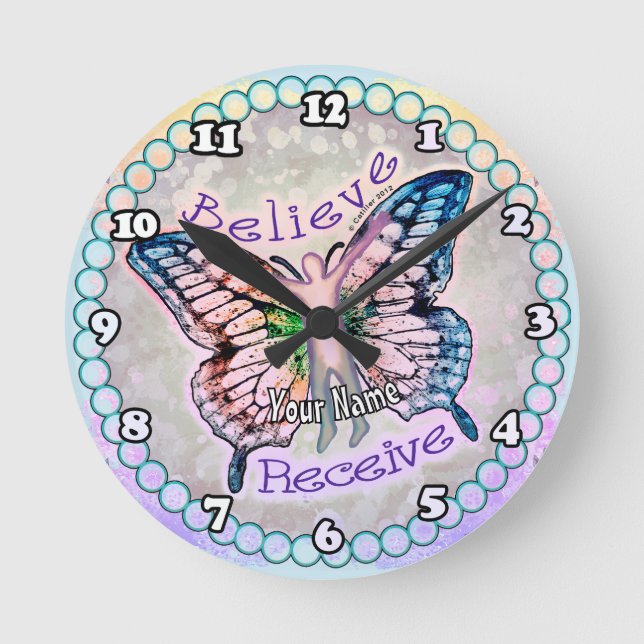 Horloge Ronde Croire recevoir (Recto)