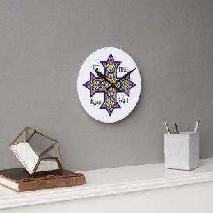 Horloge Ronde Croix copte