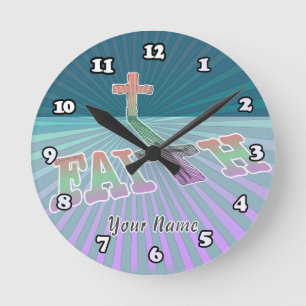 Horloge Ronde Croix de la Foi