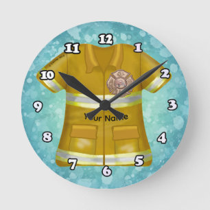 Horloge Ronde Croix de Malte  Pompiers 