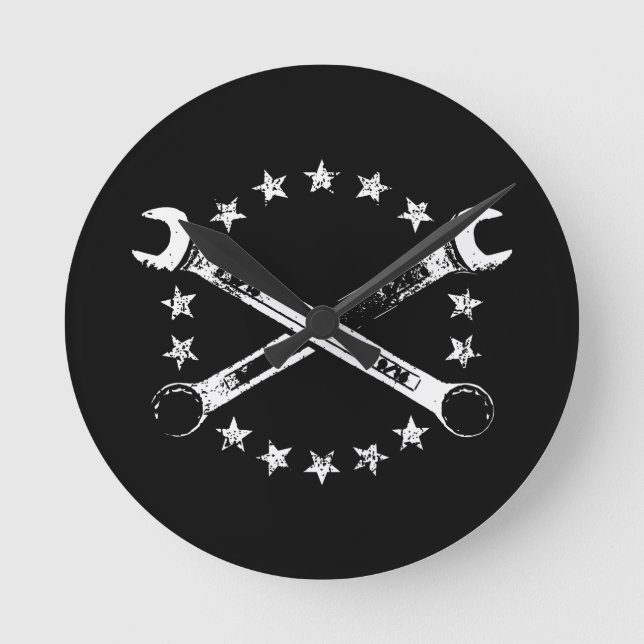 Horloge Ronde Cross Wrenches (Recto)