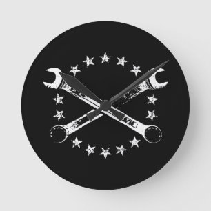 Horloge Ronde Cross Wrenches