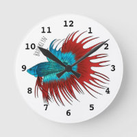 Crowntail betta fish dessin animé
