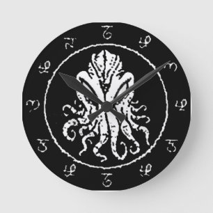 Horloge Ronde Cthulhu round