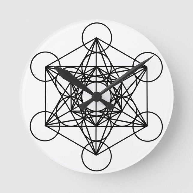 Horloge Ronde Cube Metatron (Recto)