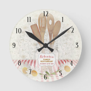Horloge Ronde Cuisine de campagne personnalisée