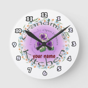 Horloge Ronde Cuisine grand-mère
