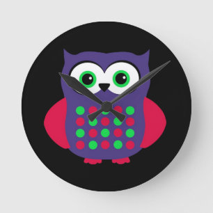 Horloge Ronde Custom Owl