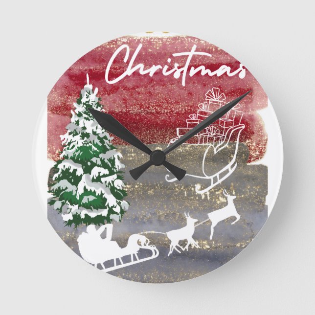 Horloge Ronde Cute Christmas Gift  (Recto)