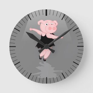 Horloge Ronde Cute Danse