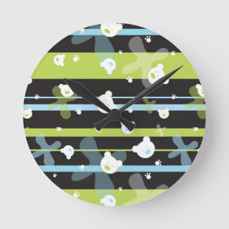 Horloge Ronde Cute pète avec little bears