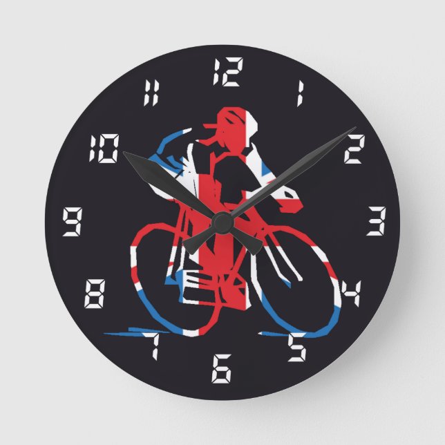 Horloge Ronde Cyclisme britannique (Recto)