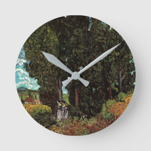 Horloge Ronde Cyprès avec personnages féminins par Vincent van G