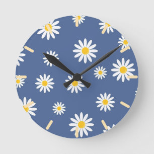 Horloge Ronde Daisy Meadows Blue