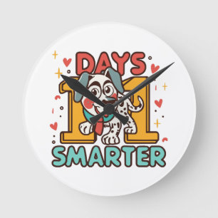 Horloge Ronde Dalmatien 101 Jours plus intelligent
