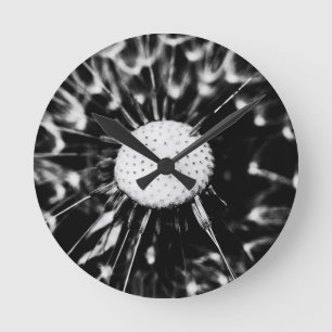 Horloge Ronde dandelion blacq