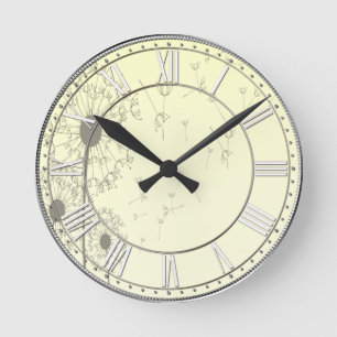 Horloge Ronde Dandelions
