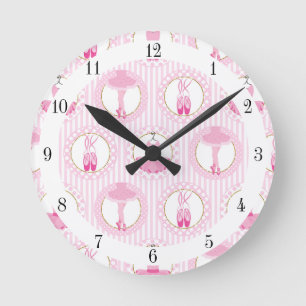 Horloge Ronde Danse de ballet - danseur de tutu de ballerine