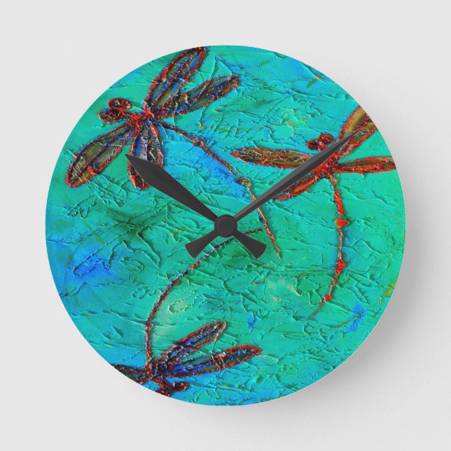 Horloge Ronde Danse Dragonfly (Recto)
