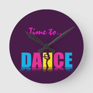 Horloge Ronde Danseur personnalisé de danse