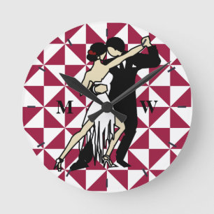 Horloge Ronde Danseurs de tango