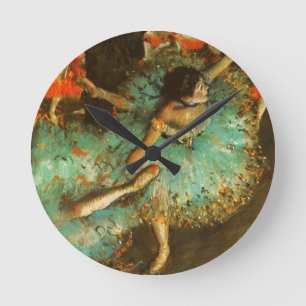 Horloge Ronde Danseuse de ballet Danseuse verte Danseur Edgar De