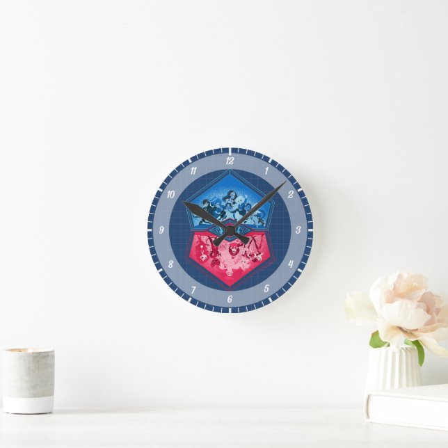 Horloge Ronde DC Super Hero Girls Teamwork Bataille (Maison)