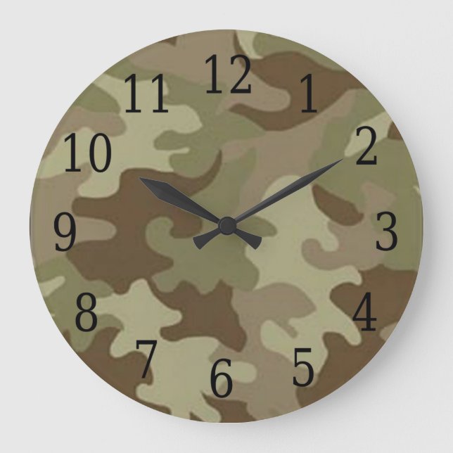 Horloge ronde de camouflage (Recto)