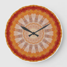 Horloge ronde de conception de pizza