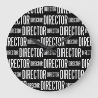 Horloge ronde de directeur grande