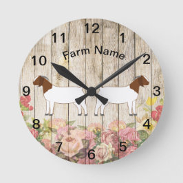 Horloge ronde de la ferme de chèvres nautiques per