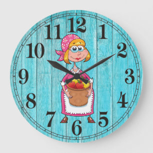 Horloge ronde de la ferme de jardin