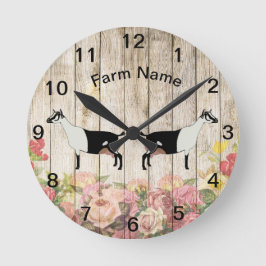Horloge ronde de la ferme laitière alpine personna
