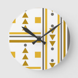 Horloge ronde de style géométrique moderne