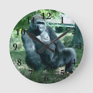 Horloge Ronde Décor de la maison de Gorilla