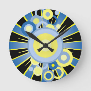 Horloge Ronde Décoration Abstraite
