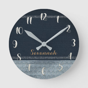 Horloge Ronde Denim & Diamonds Glam Paillettes Paillettes Person