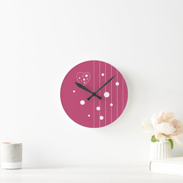 Horloge Ronde Dentelle d'amour (Maison)