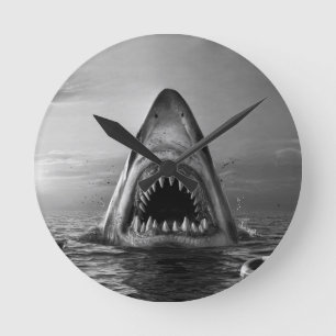 Horloge Ronde Dents de requin