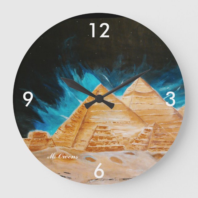 Horloge ronde des pyramides égyptiennes (Recto)