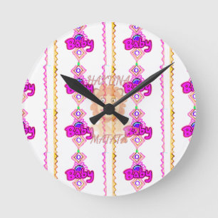 Horloge Ronde Desig des textes de l'industrie graphique de CUB